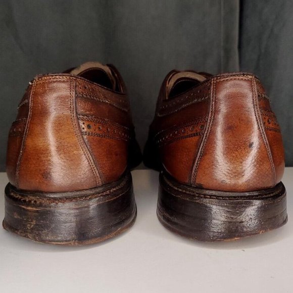 Allen Edmonds MacNeil 9157 Leather Wingtip Dress Shoe US Men's 11 AAA (Narrow) - Picture 4 of 9